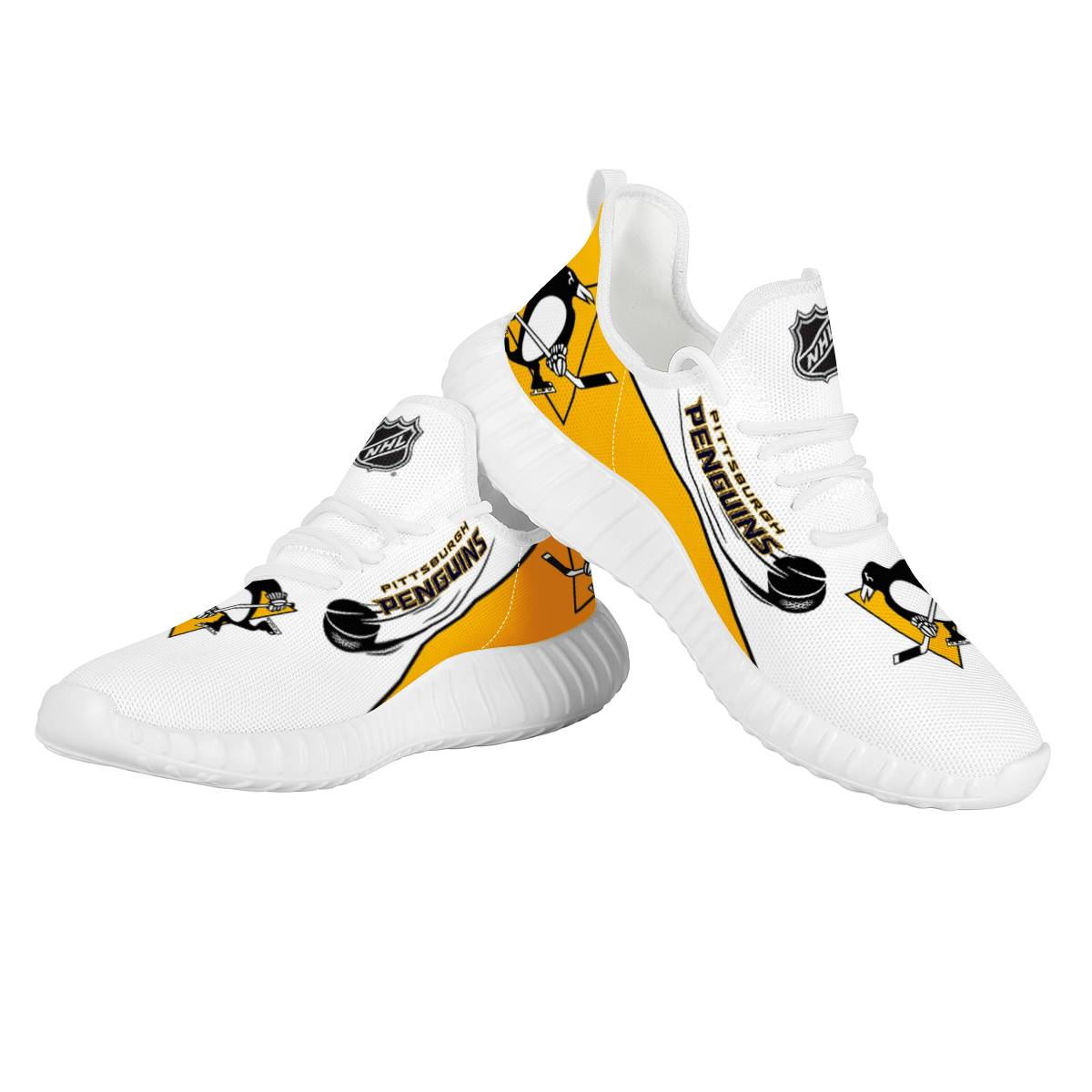 Men's NHL Pittsburgh Penguins Mesh Knit Sneakers/Shoes 002